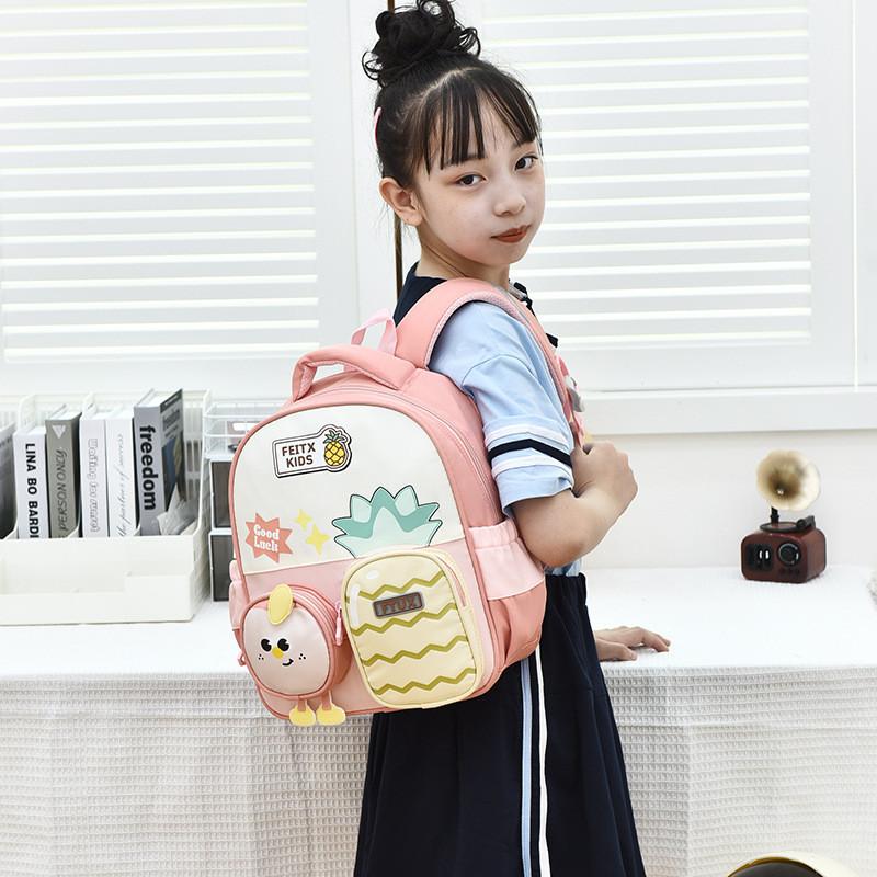 Childrens Oxford Cloth Backpack With Fruit Pineapple Pattern For Kindergarten Preschool