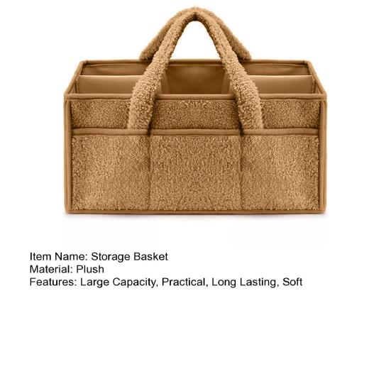 Корзина для хранения Yousheng, органайзер для детских подгузников с ручкой, большая вместимость, несколько отделений, контейнер для принадлежностей для новорожденных