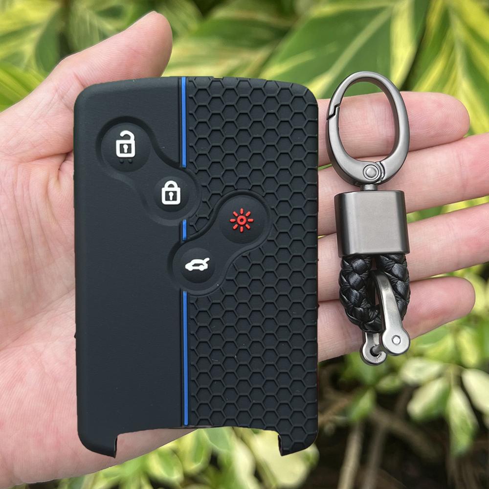 Силиконовый чехол для автомобильного ключа для Renault Kadjar Captur Clio Megane 2 3 4 RS Koleos Logan Scenic Duster Футляр для карты Брелок Аксессуары