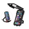 Bike Phone Support Waterproof Case Bike Motorcycle Handlebar Rear View Mirror Stand Holder for 4.7-6.8"; Mobile Phone Mount