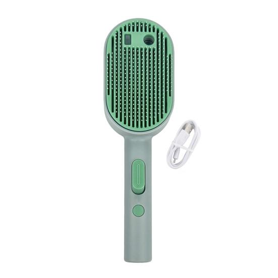 Распыляющая щетка для собак 3 в 1 Самоочищающаяся щетка для кошек Распылитель тумана Антистатическая массажная щетка Перезаряжаемая расческа для ухода за шерстью Длинношерстных Короткошерстных Животных