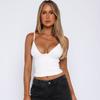 Women's Summer Solid Colour Sexy V-Neck Slim Small Camisole Tank Top
