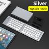 Bluetooth-клавиатура, тройная складная клавиатура, подходит для iPad, мини-клавиатура для мобильного телефона и планшета для делового офиса, подходит для всех систем