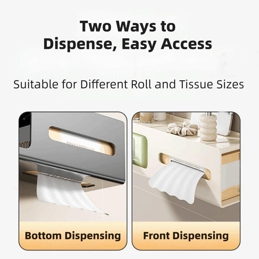 Wall Mounted Hair Dryer Holder Carbon Steel Toilet Paper Holder Practical Tissue Rack Toilet