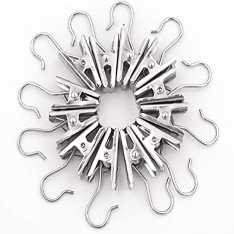 10 шт. зажимы для штор с крючком для фотографий для украшения дома на открытом воздухе для рождественской вечеринки держатель для подвешивания штор