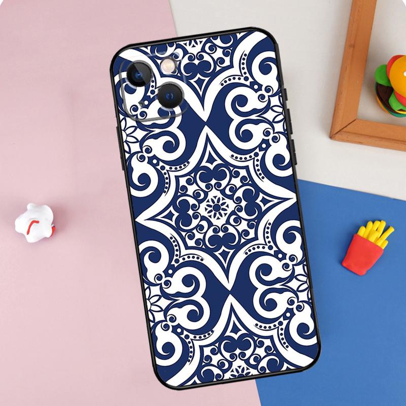 Чехол для телефона с марокканским узором для iPhone 16 Pro Max 11 12 13 14 15 Pro Max Mini XR 15 16 Plus 16e Защитный корпус