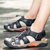 Модные летние мужские сандалии Повседневные дышащие пляжные шлепанцы Легкие нескользящие походные туфли Уличная быстросохнущая обувь для ходьбы в воде Мужские кроссовки 48