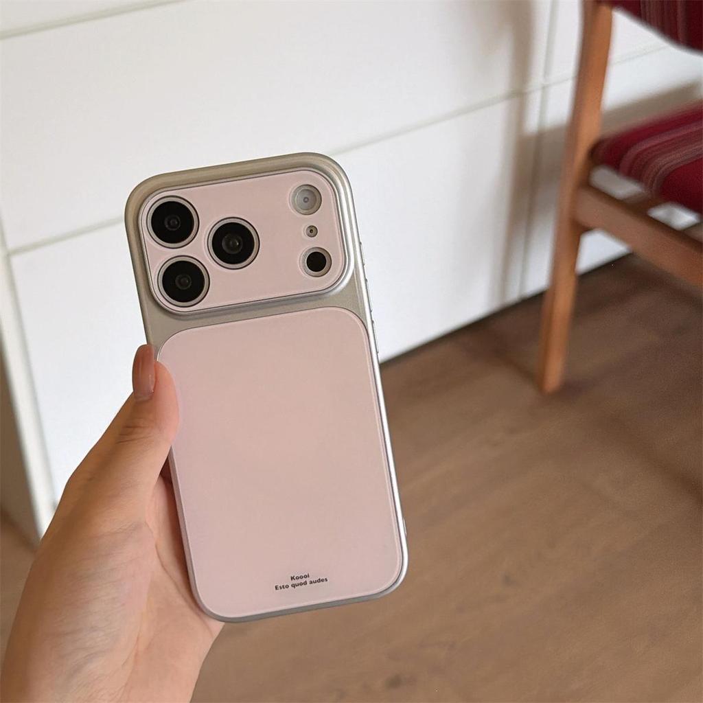 Однотонный чехол-макарон для iPhone 17 Pro Max с большим окном и защитой от падений