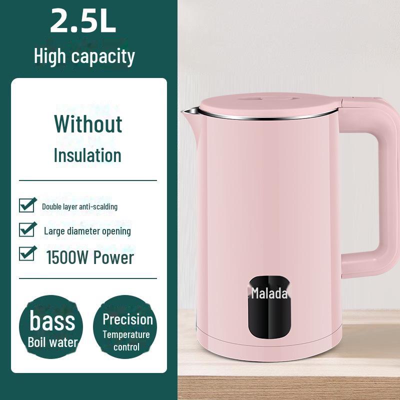 Умный электрический чайник объемом 2 л с изоляцией, автоматическим отключением и контролем температуры