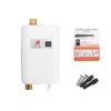 Mini Electric Water Heater Tankless LCD Instant Hot Water Heater Temperature Display 220V 3.8KW