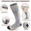 1 Pair Women Men Electric Heated Socks Pure Cotton Sports Foldable Rechargeable Winter Warm Ski Long