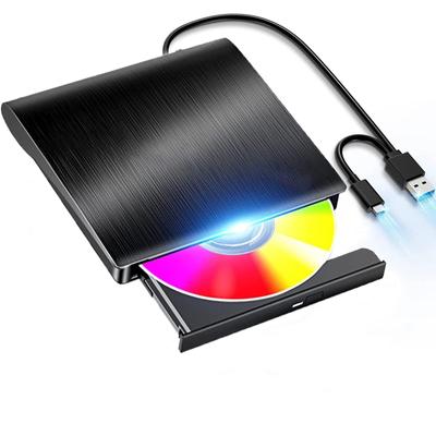 CD DVD Внешний DVD Высокоскоростной 8XDVD 24XCD Внешний оптический USB-дисковод с двумя внешними CD-дисками Совместимый с MAC CD Внешний сверхтонкий портативный привод, привод,