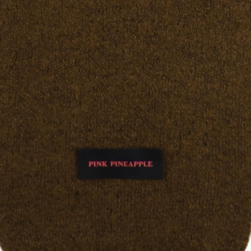 PINK PINEAPPLE TRIPLE COLOR MUFFLER_BROWN