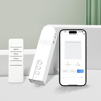 Маленький WiFi-мотор Тихий Двойное подключение Голосовое управление Моторизованный открыватель штор Внутренняя/внешняя WiFi-опция Для домашних жалюзи