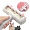 Portable Manual Self-Cleaning Pet Lint Remover Roller, Pet Hair Remover Brush,2-Way Removing Dog Cat Hair from Sofa, Carpet, Bed