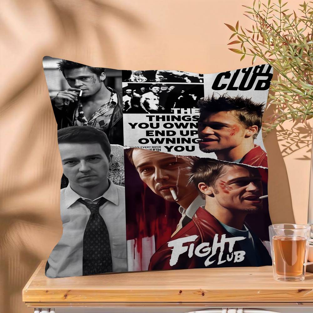 Good movie FFight Club Pillow Cushion Cover Pillowcase Living Room Sofa Home Decor Customized