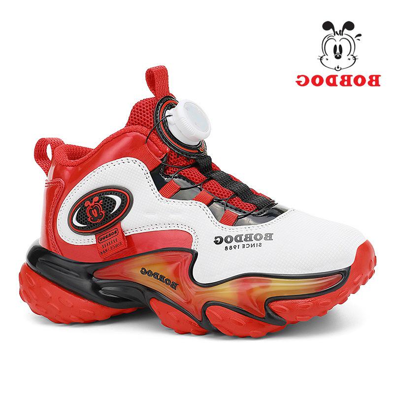 Bobodou Детские водонепроницаемые кожаные баскетбольные кроссовки Осень/Зима 2025