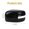 Door Wing Side Mirror Cover For Jeep Renegade 2015- Gloss Black Rear View Mirror Housing With Turn Signal Light Style