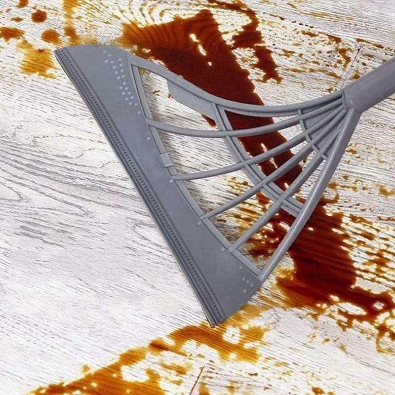 Волшебная силиконовая метла с длинной ручкой/Влажная и сухая двойного назначения, стеклоочиститель для окон, очистка волос от пыли домашних животных/волос с антипригарным покрытием/щетки для бытовой чистки, инструменты