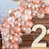 111 шт., комплект гирлянды из воздушных шаров розового золота, набор бабочек, домашний декор, свадьба, день рождения, детский душ, вечерние фон, декор