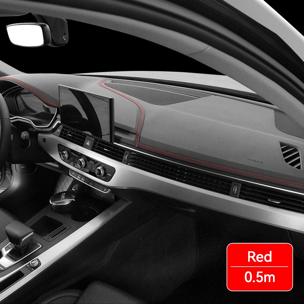Линия приборной панели автомобиля Гибкая внутренняя панель приборов Центральная консоль Декоративная полоса Автозапчасти DIY Baided Strip Самоклеящаяся наклейка #469720