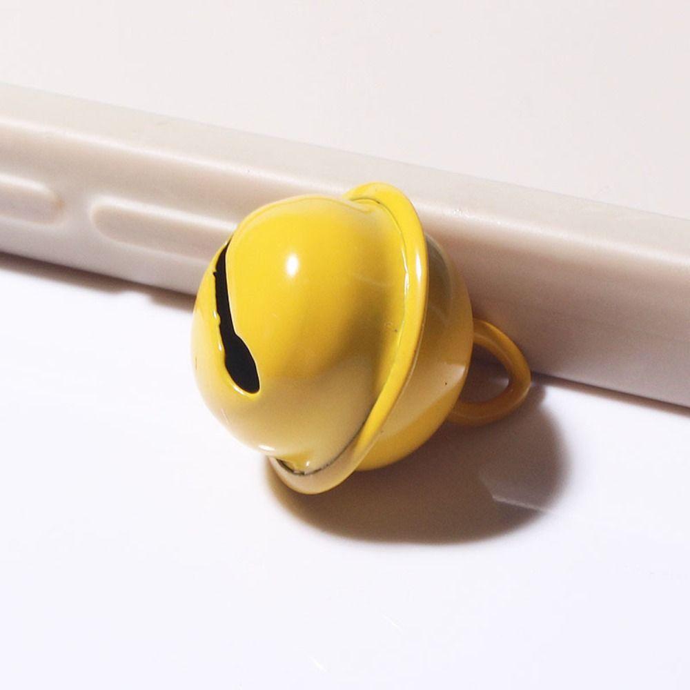 5pcs 18mm Jingle Bells Metal Beads Candy Color Metal Bell Ring Pendant Christmas Decoration