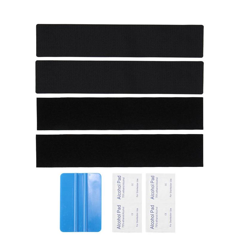Custom Polyester Number Plate Sticky Hook and Loop Pads Licence Plate Adhesive Magic Tape Fixing Stickers License Plate Holder