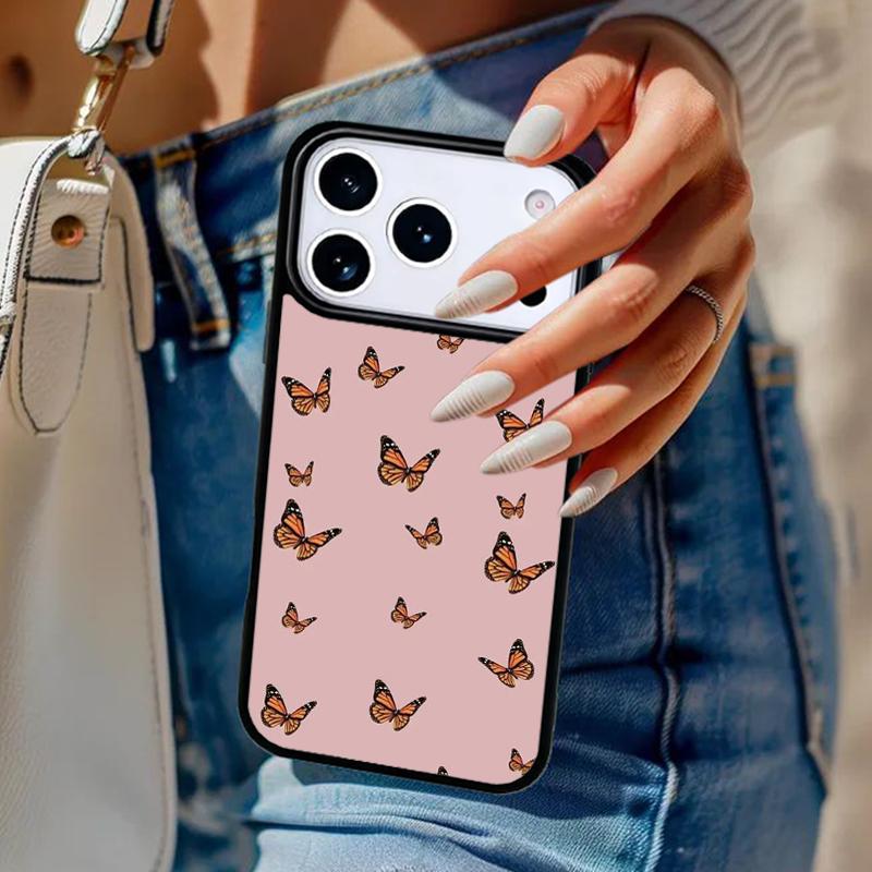 Butterfly Butterflies Phone Case For iPhone 17 Air 14 15 13 12 Max Cover For Apple 14 15 16 16e 11 Pro Max Plus Coque