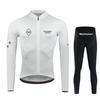 Mens Cycling Long Sleeve Jersey With Quick-Dry Milk Silk Fabric Dual-Arrow Gel Pad Mountain Road Bikes