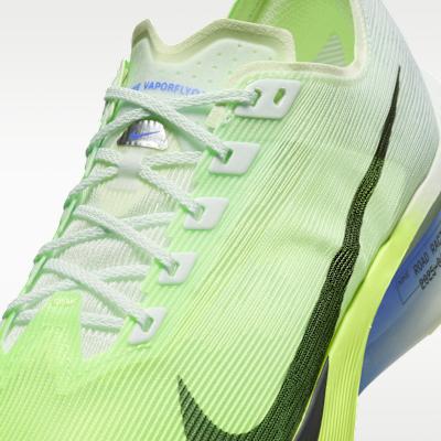 Nike ZoomX Vaporfly Next% 4 Едва Зеленый Вольт Сапфировый