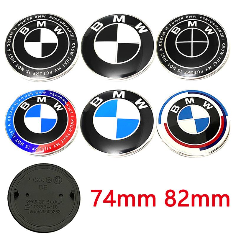 JYPK6 74mm 82mm Front Hood Rear Trunk Emblem Badge Fit For BMW E30 E38 E39 E46 E60 E61 E90 X1 X3 X4 X5 X6 E70 E83 F10 F30 F32 Engine C