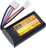7.4V 600mAh 35C 2S LiPo Battery – Compatible with FMS FCX24 – High Capacity and Discharge Rate – For RC Vehicles and Helicopters – Black