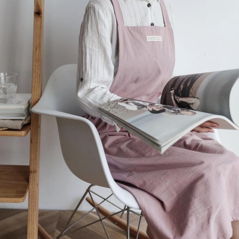 Фартук для ресторана Водонепроницаемый фартук для флориста Хлопковый фартук для садоводства Кофейни Кухонный фартук для приготовления пищи Выпечки Уборки