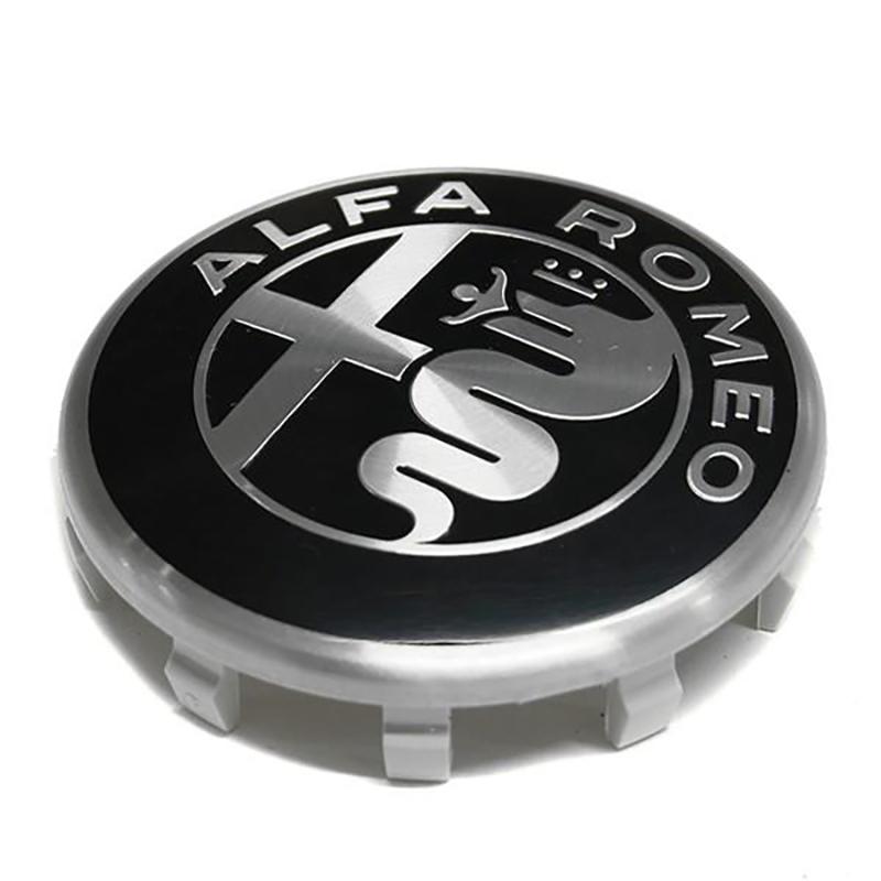 4pcs Car Cap LOGO center cap Alfa Romeo Giulia Stelvio tonale Emblem Hubcap decoration modification accessories