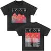 Imagine Dragons Loom World Tour  Vintage Washed T Shirt Rock Band Tshirt Men Women High Quality Cotton Short Sleeve T Shirt