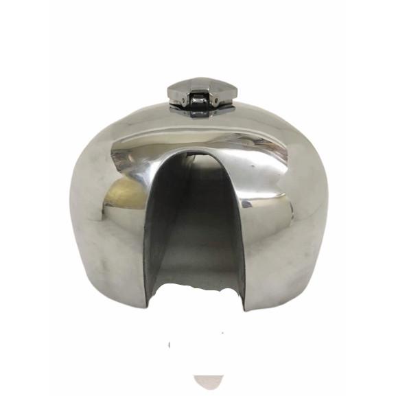 BSA A65 SPITFIRE HORNET 2 GAL CHROMED STEEL GAS FUEL TANK + CAP & TAP |Fit For