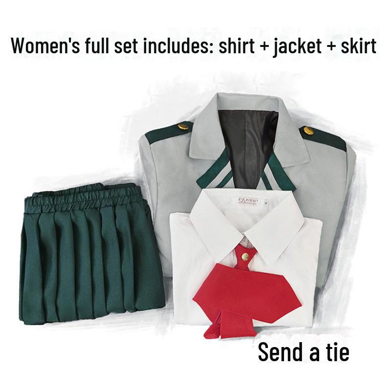 Косплей-костюм «Моя геройская академия»: Урарака Очако, Мидория Изуку, Школьная форма Тодороки