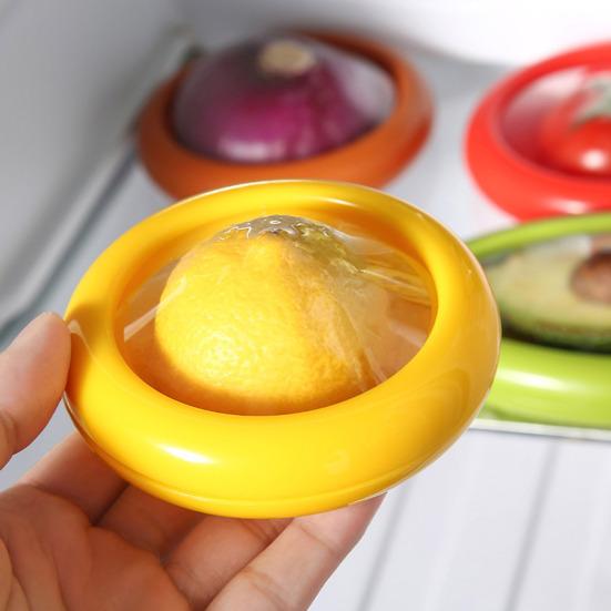 Fruit Vegetable Storage Box with Transparent Cover BPA Free Reusable Easy To Clean Portable Fridge Storage Container