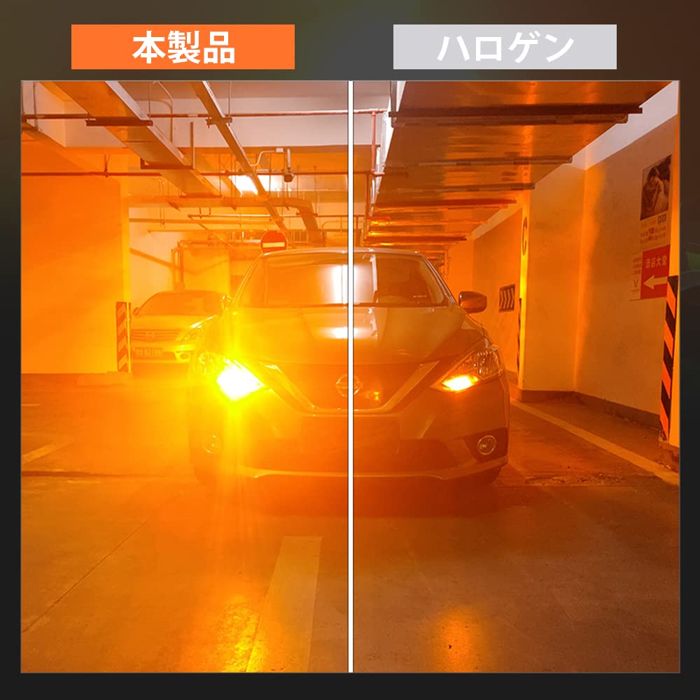 Catland S25 LED Turn 1156 BA15S Pin Orange DC Turn Signal High Pack of 4 Signals, Amber, Single, Anti-Hyperflash, P21W, 180-Degree Angle, Bulbs, 12V,