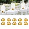 6pcs/12pcs Hemisphere Design Photo Memo Clip Multipurpose Note Holder Wedding Gold Notepaper Card Holder Ornament Accessories