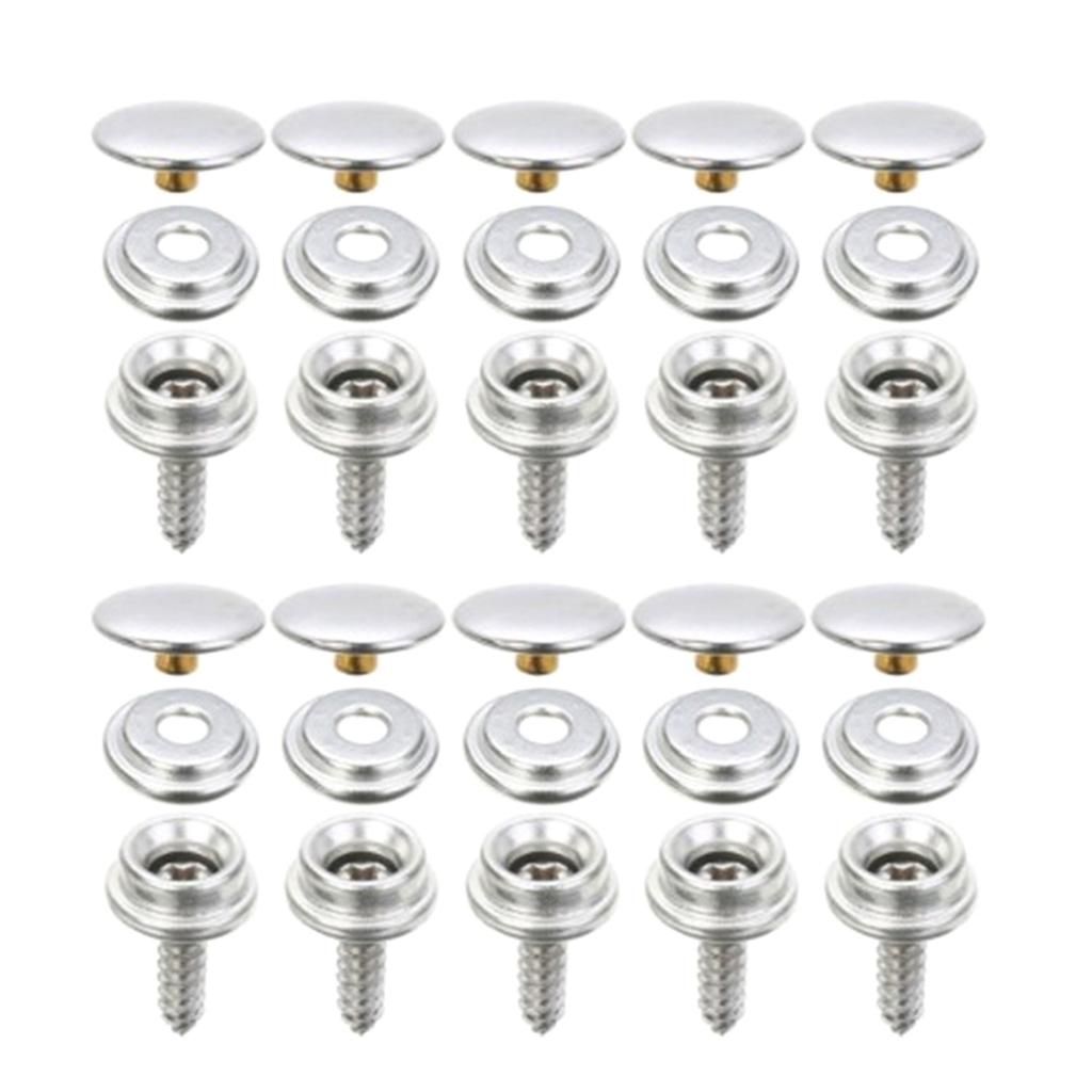 10/25pcs Snap Fastener Kit Tent Marine Boat Furniture Canvas Cover Tools Stainless Sockets Button Car Canopy Accessories