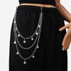 Metal Star Pendant Waist Chain for Women Trousers Chain Waist Decorative Chain Casual Waist Ornaments Girl Birthday Gift