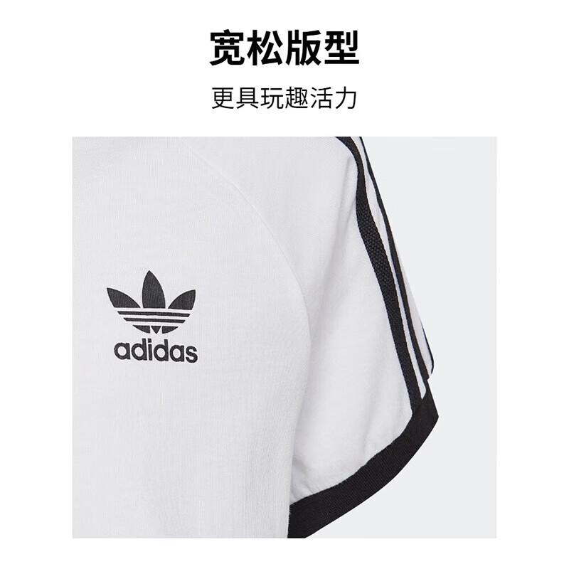 adidas Оригинал ADICOLOR Футболка с 3 полосками Белая HK0265