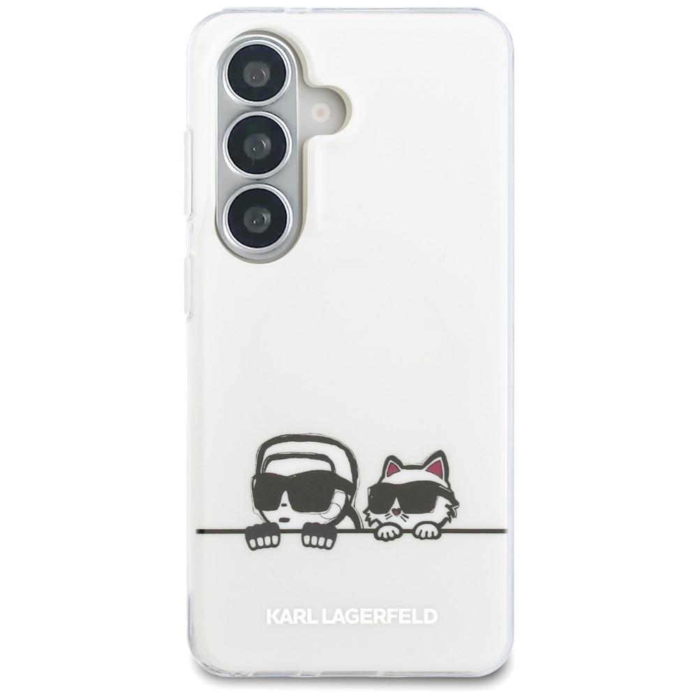 Karl Lagerfeld IML Peekaboo Karl&Choupette MagSafe Case for Samsung Galaxy S26+ Transparent