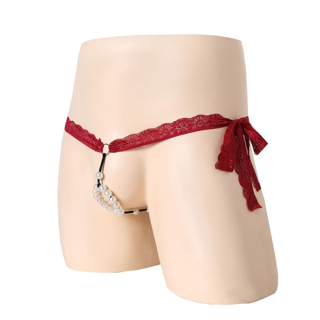 2025 новые трусики-стринги соблазнение кружево жемчуг сексуальная страсть сексуальные стринги