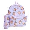 Capybara Trendy Dual Shoulder Backpack Featuring Pencil Holder For School Kids