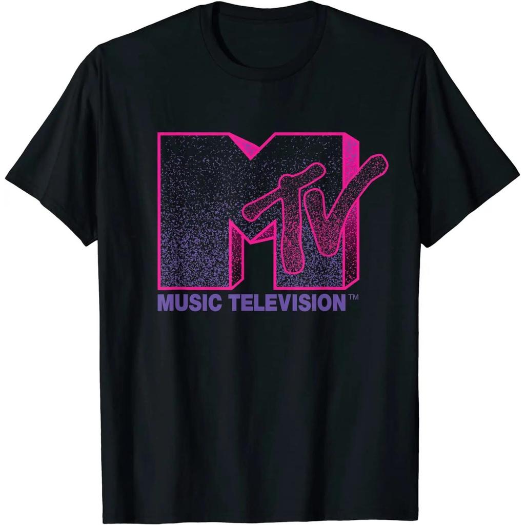 MTV Блестящий Логотип Музыкальное Телевидение Футболки Футболка