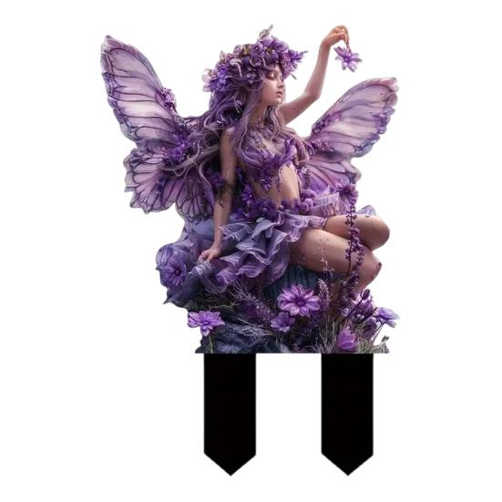 Садовый колышек серии Fantasy, устойчивый к погодным условиям, декоративный колышек Fairy, 2D, плоское акриловое украшение с колышком для декора двора на открытом воздухе