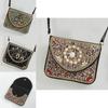 Ethnic Style Small Pu Crossbody Bag With Inner Phone Pocket For Women
