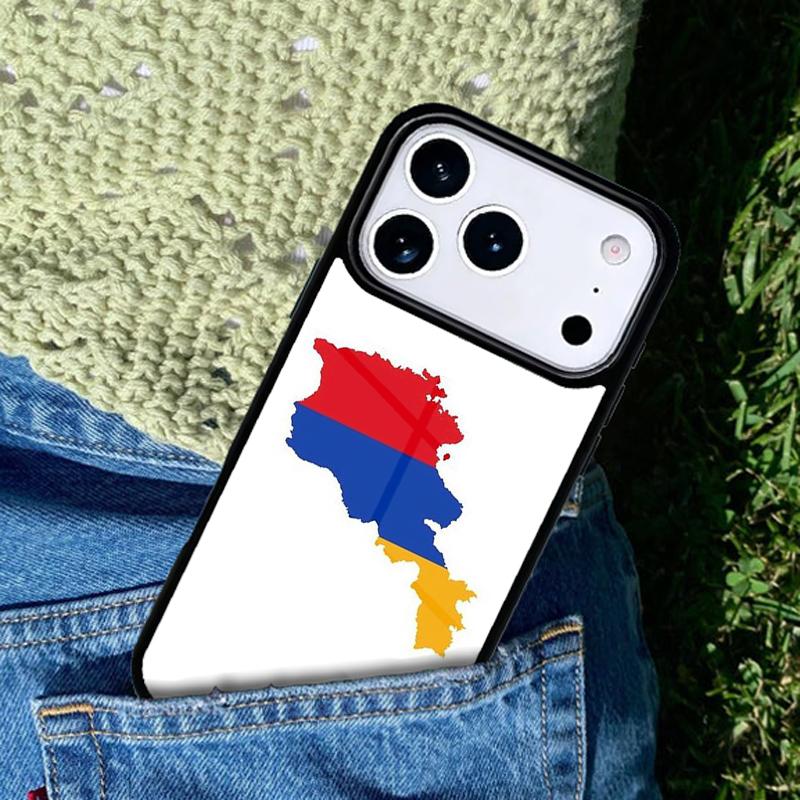 Armenia Albania Russia flag Emblem Phone Case Cover for IPhone 11 12 13 14 15 16e 17 Pro Max Coque for IPhone 17 Air